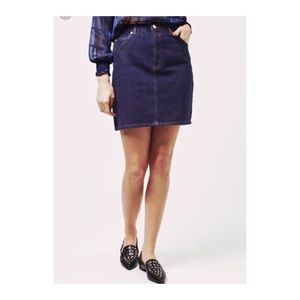 Topshop Moto high-waisted denim skirt